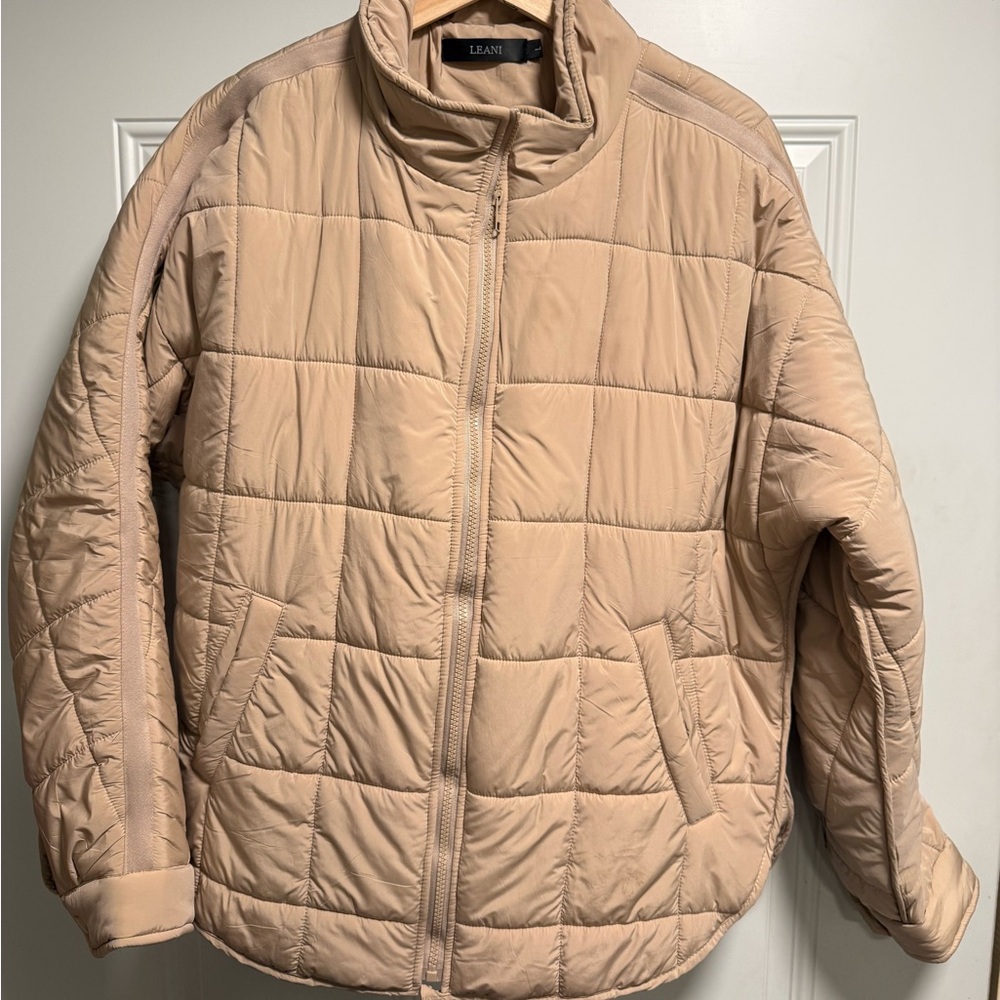 Tan Puffer Jacket